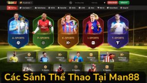 Khám Phá Các Sảnh Thể Thao Đa Dạng Tại Man88: A-Sports, P-Sports, K-Sports